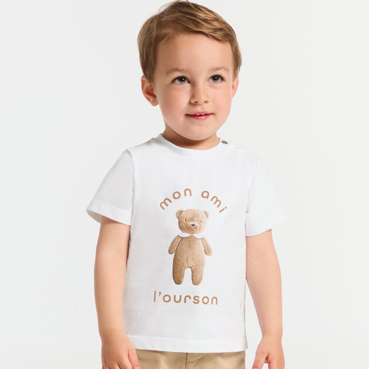 テディベアプリントTシャツ