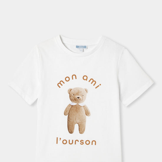 テディベアプリントTシャツ