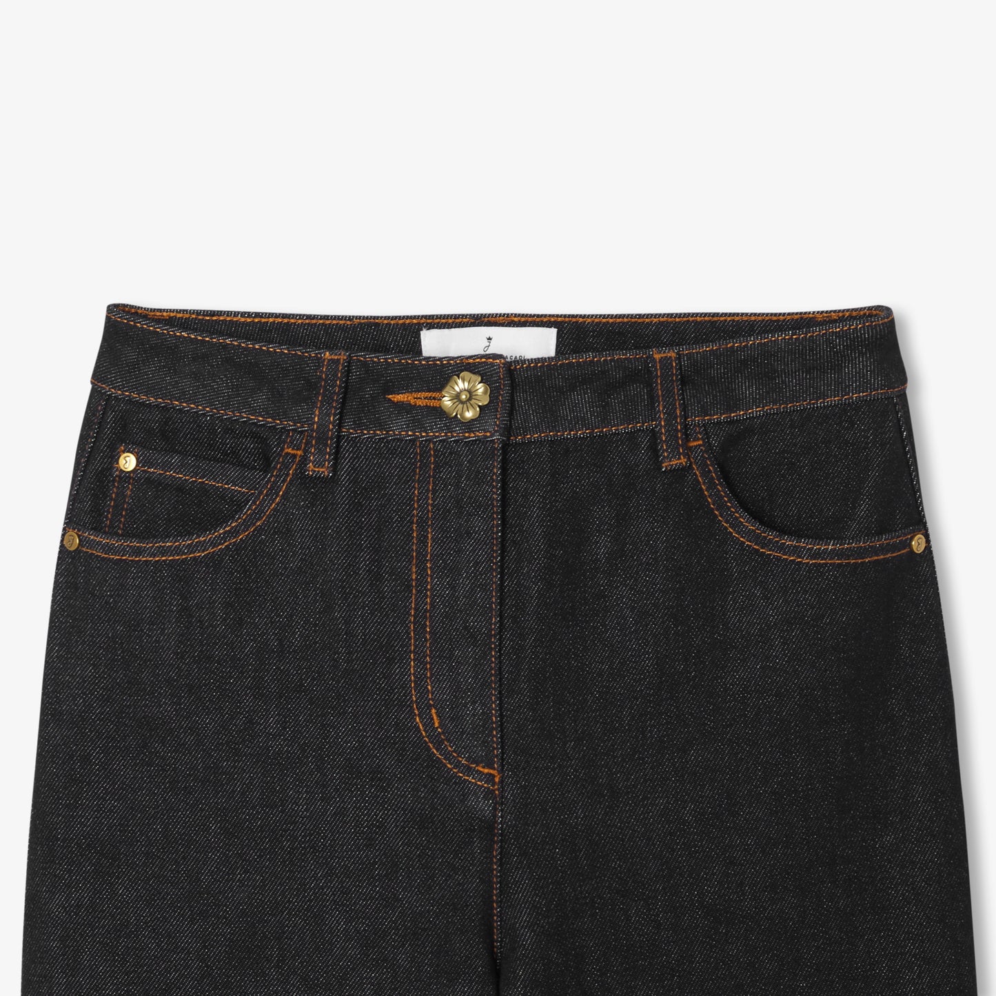 リジッドデニムワイドパンツ