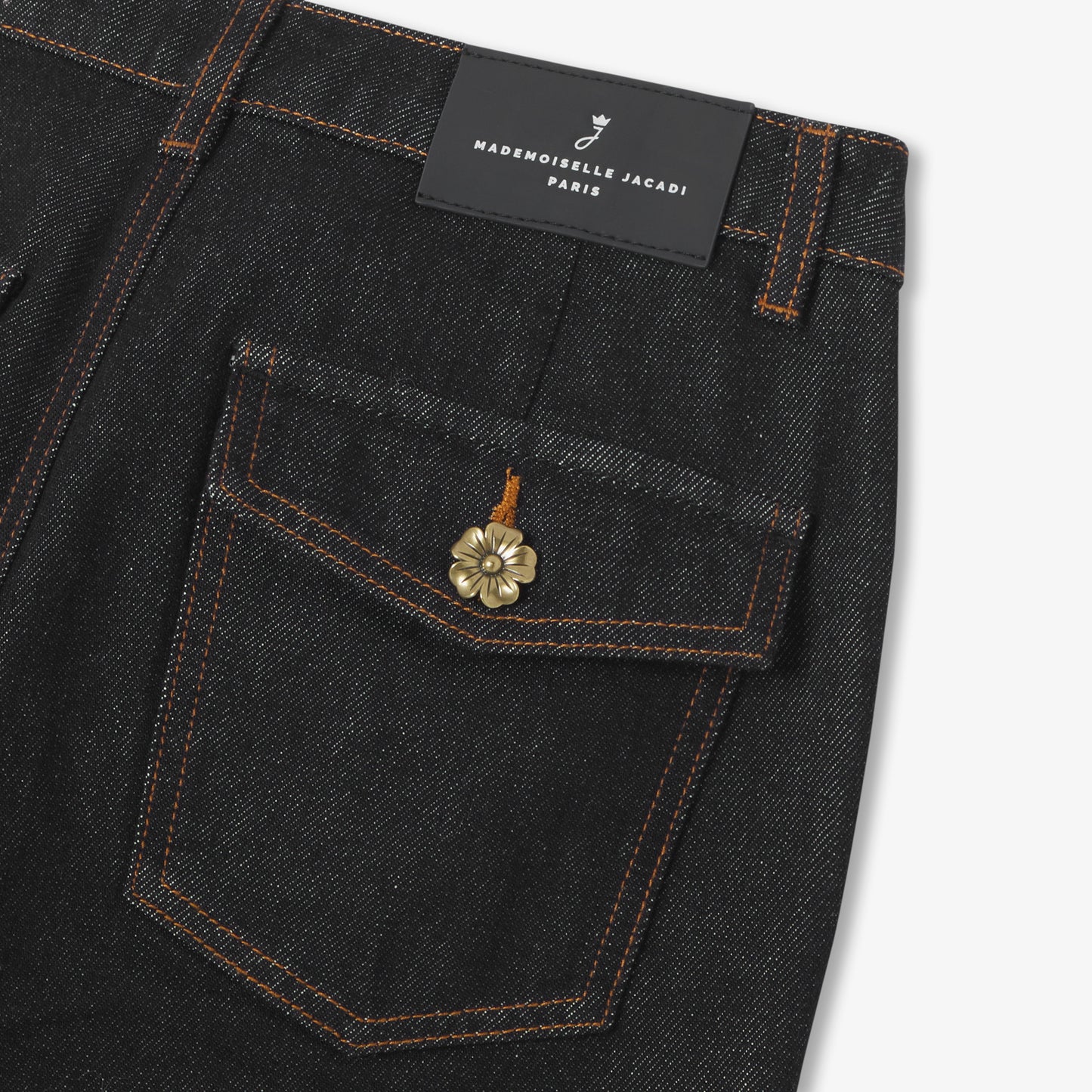 リジッドデニムワイドパンツ