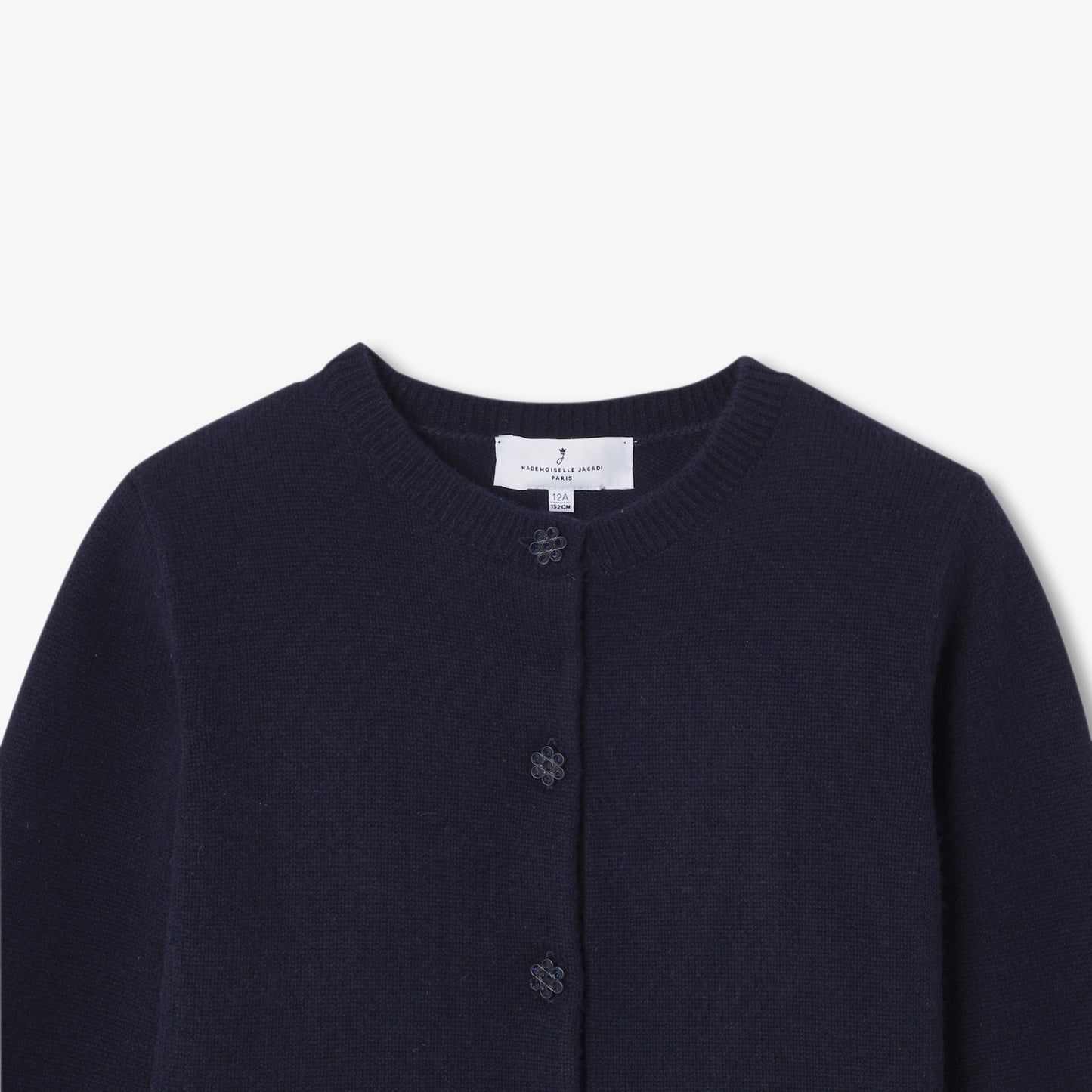 ビジューボタンカーディガン