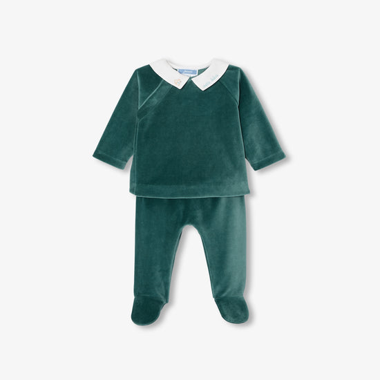 ベロア調生地アンサンブル