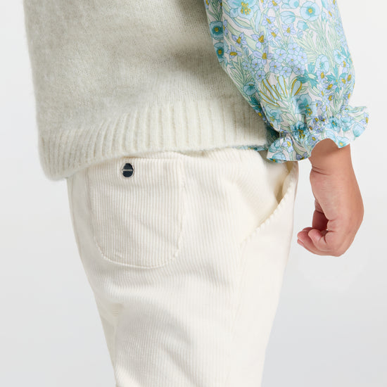 ベロア調生地パンツ