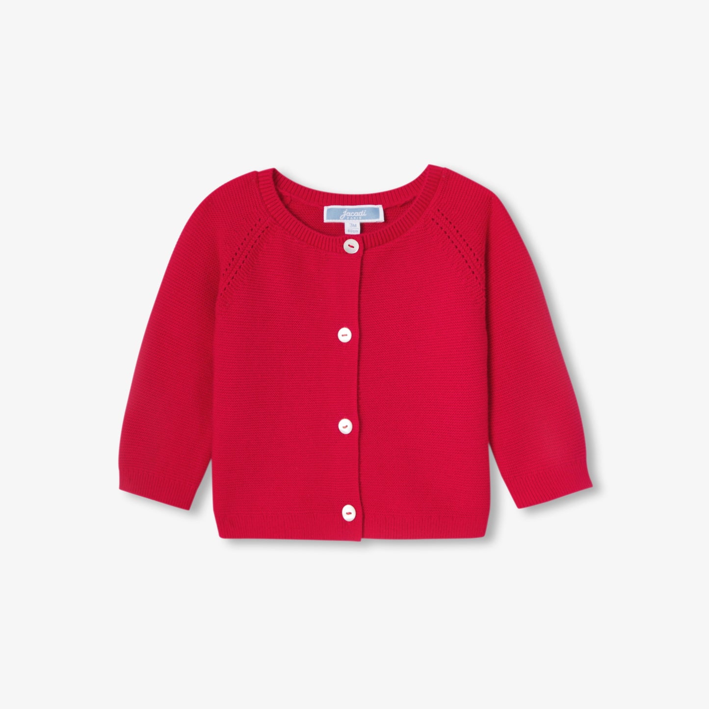 ガーター編みカーディガン