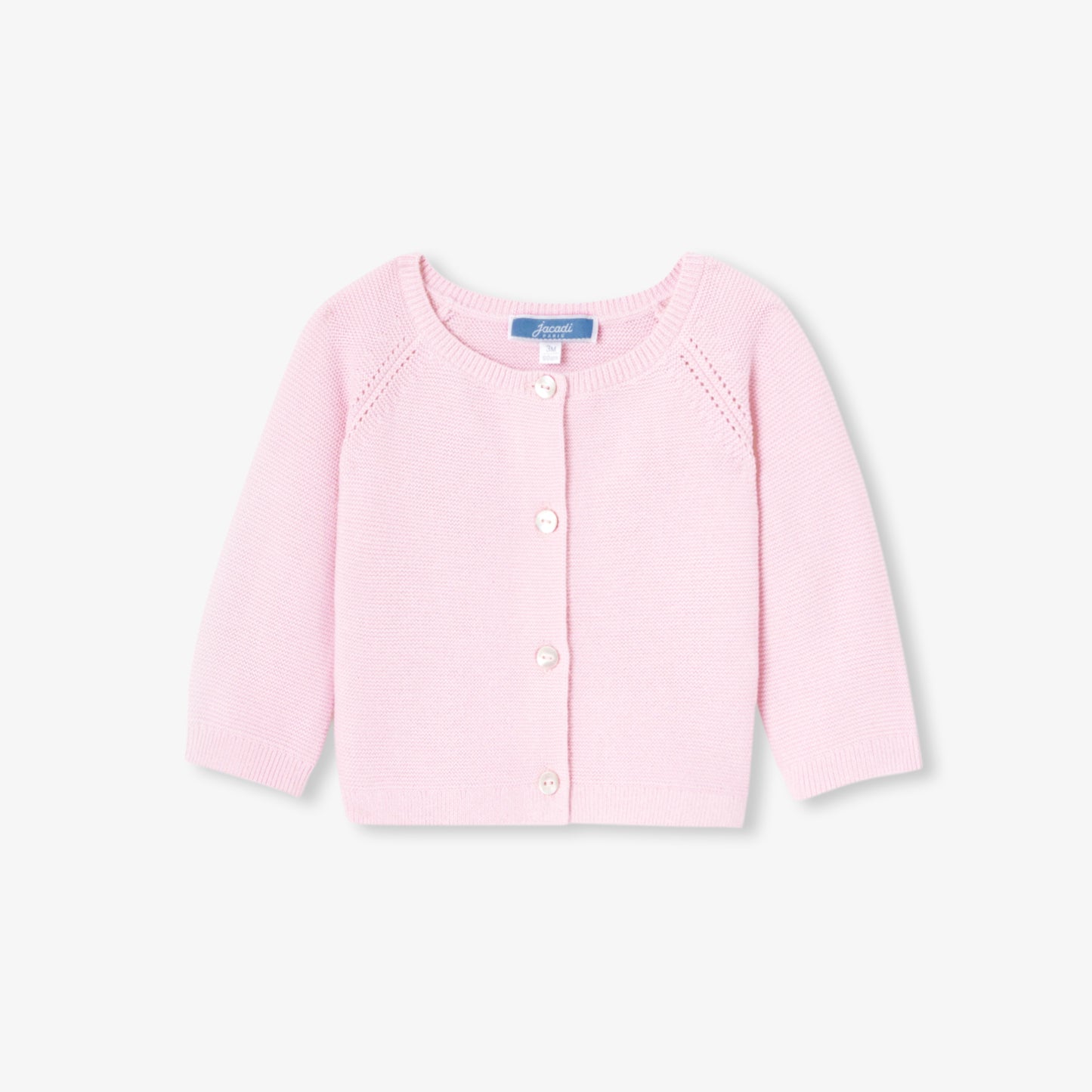 ガーター編みカーディガン