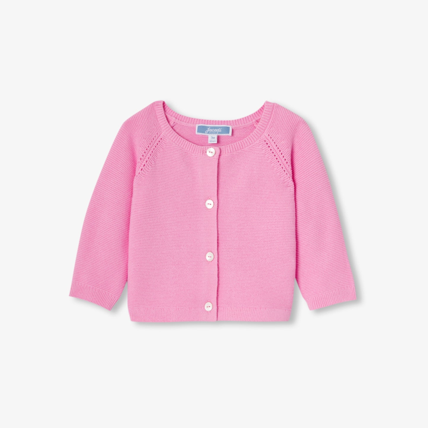 ガーター編みカーディガン