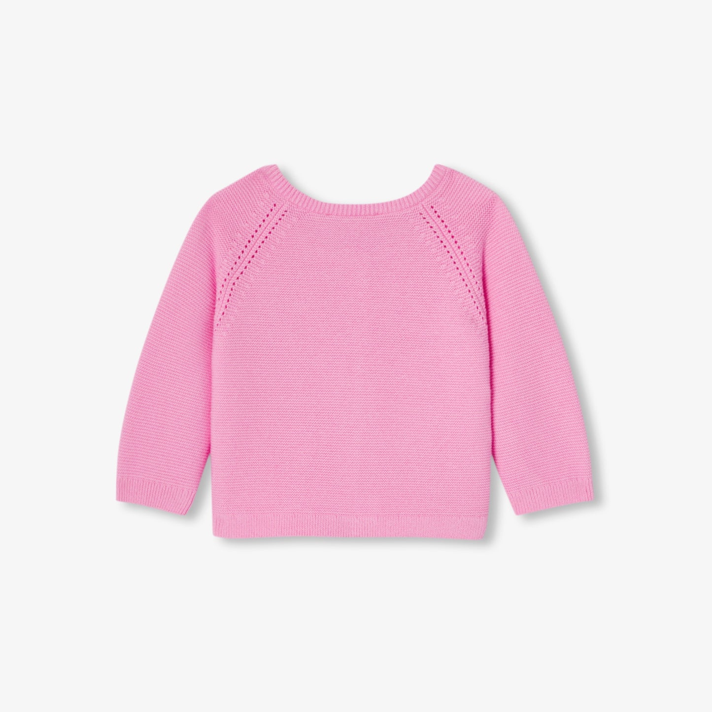 ガーター編みカーディガン