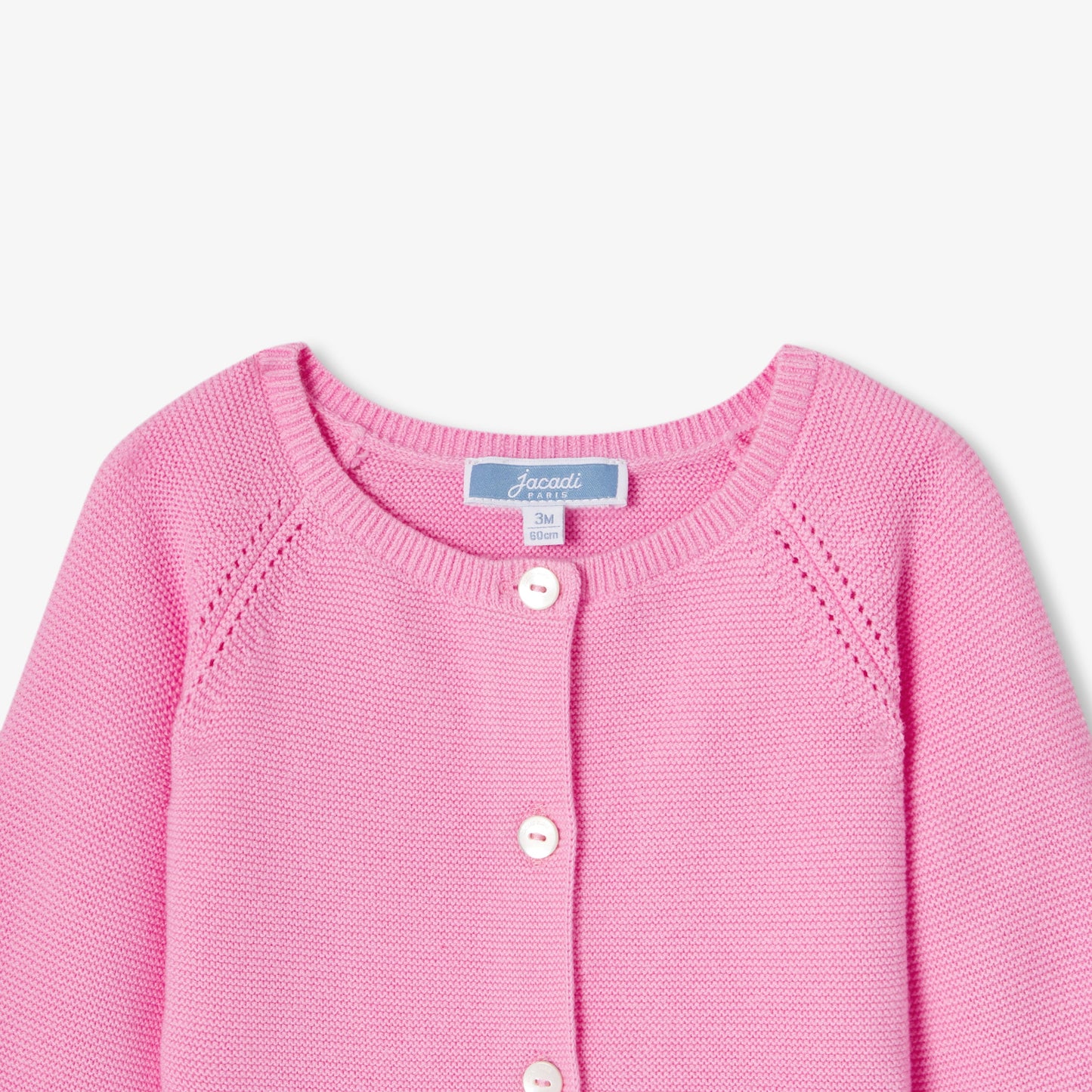 ガーター編みカーディガン