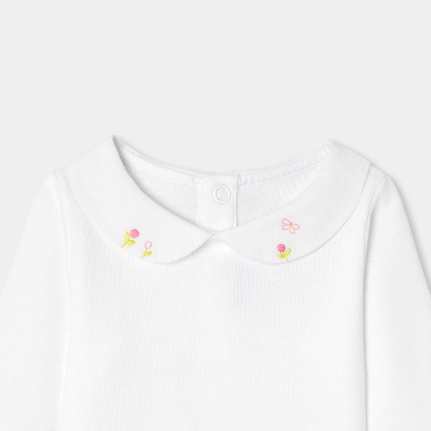 手刺しゅう入りボディスーツ