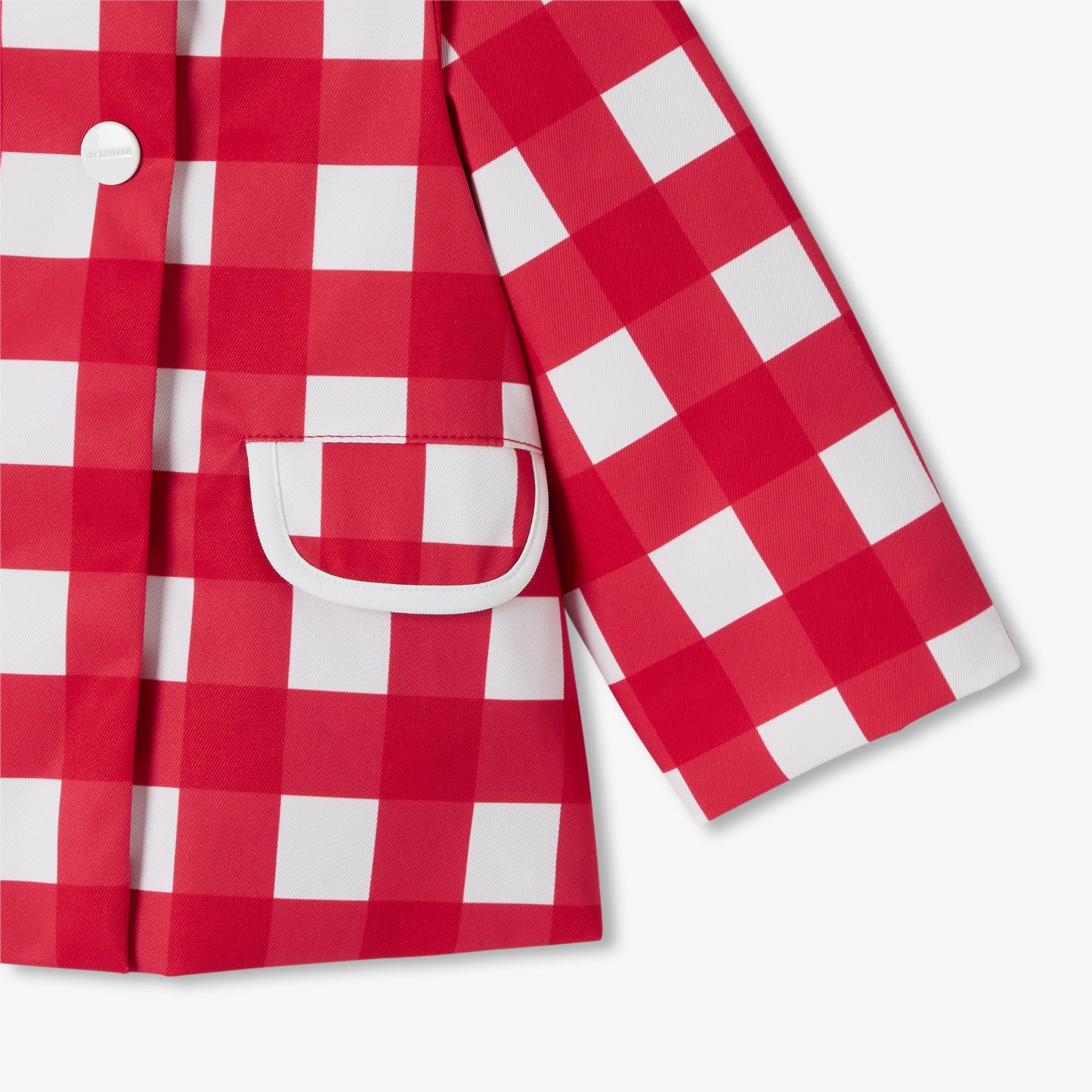 ギンガムチェック柄コート