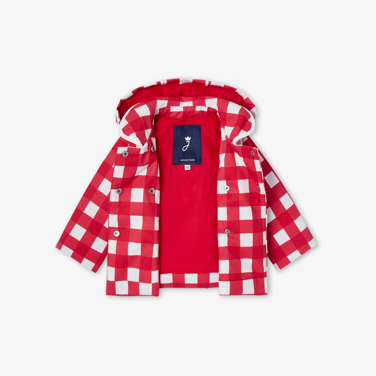 ギンガムチェック柄コート