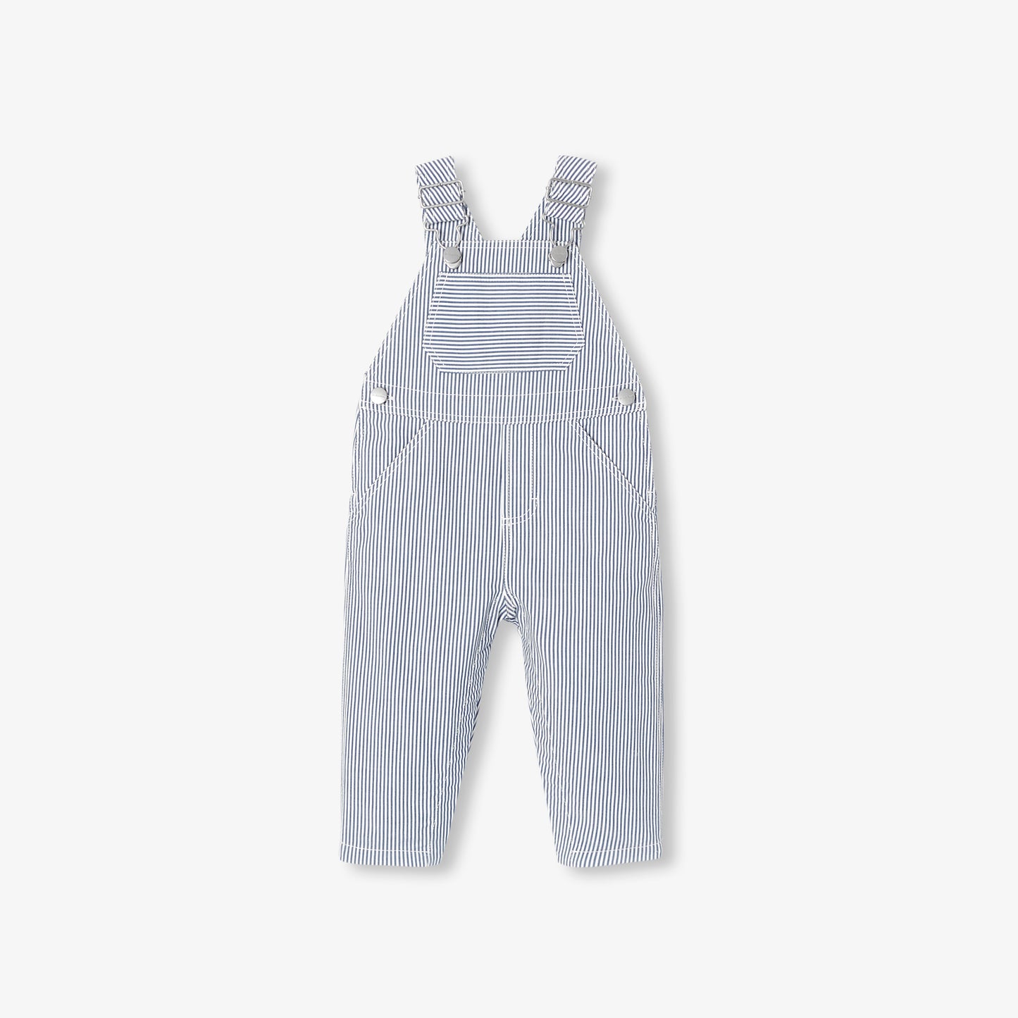 ストライプ柄サロペット