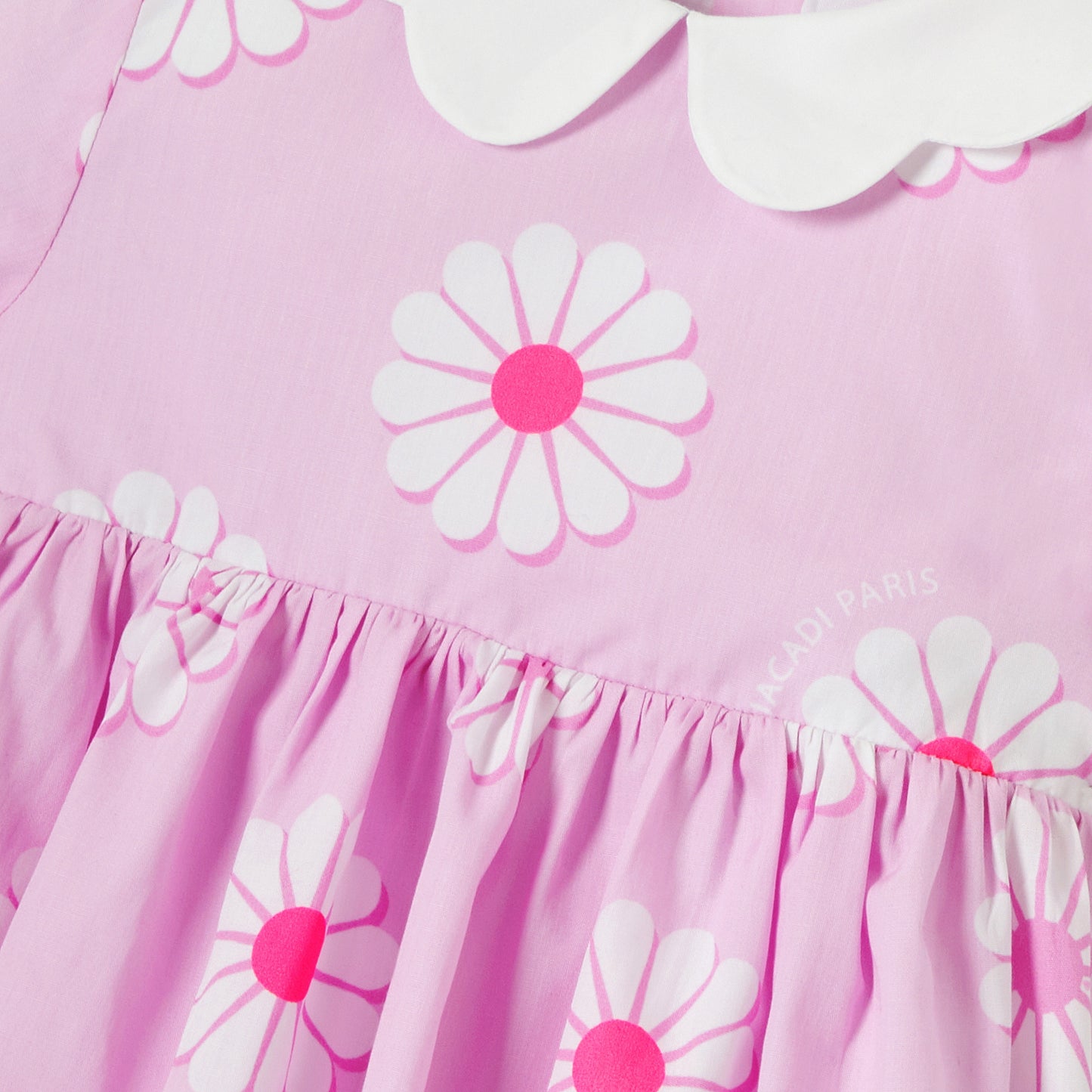 スカラップカラーワンピース