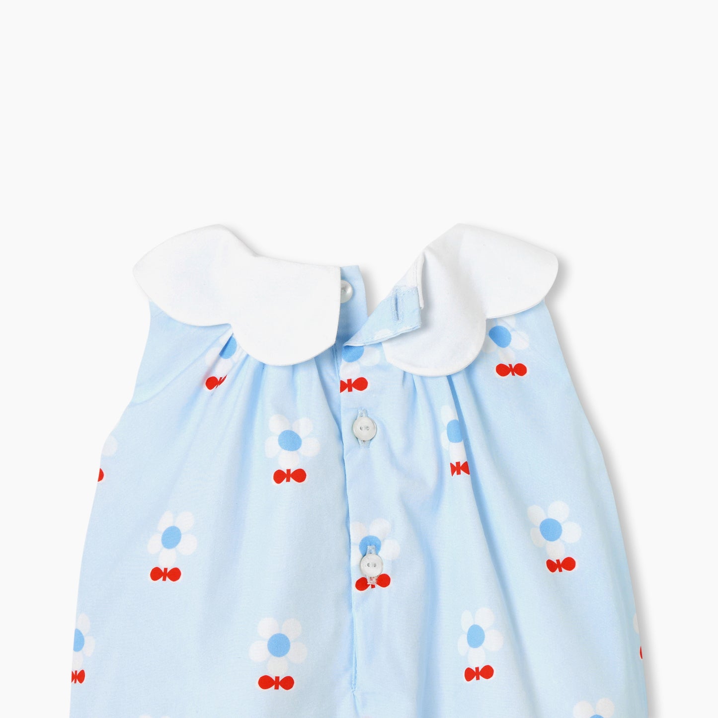 フラワーモチーフロンパース