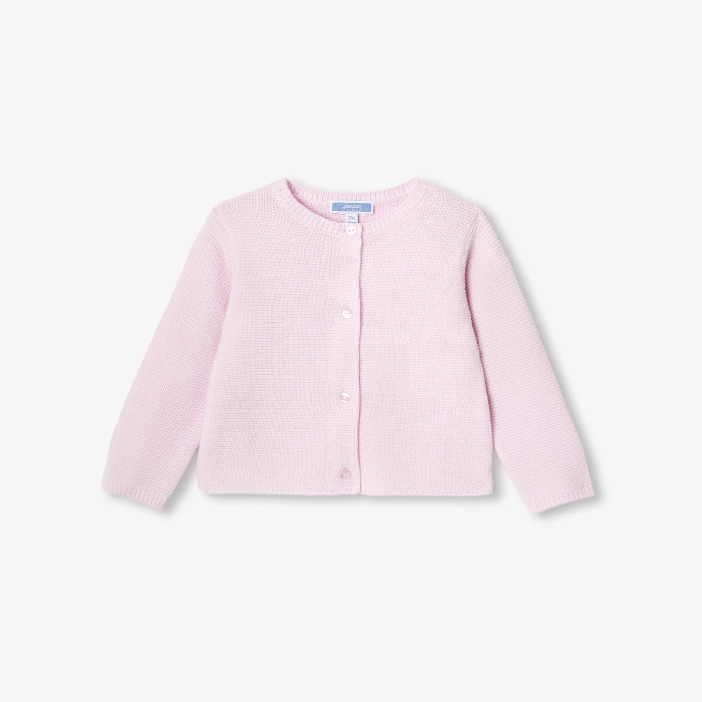 ガーター編みニットカーディガン