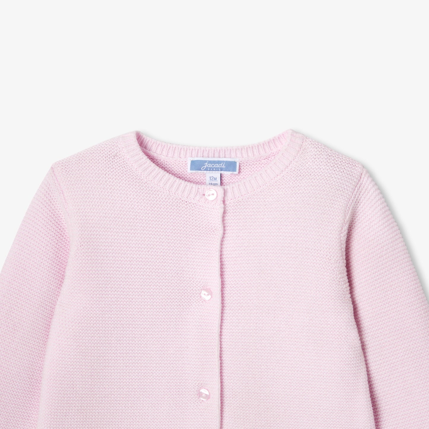 ガーター編みニットカーディガン