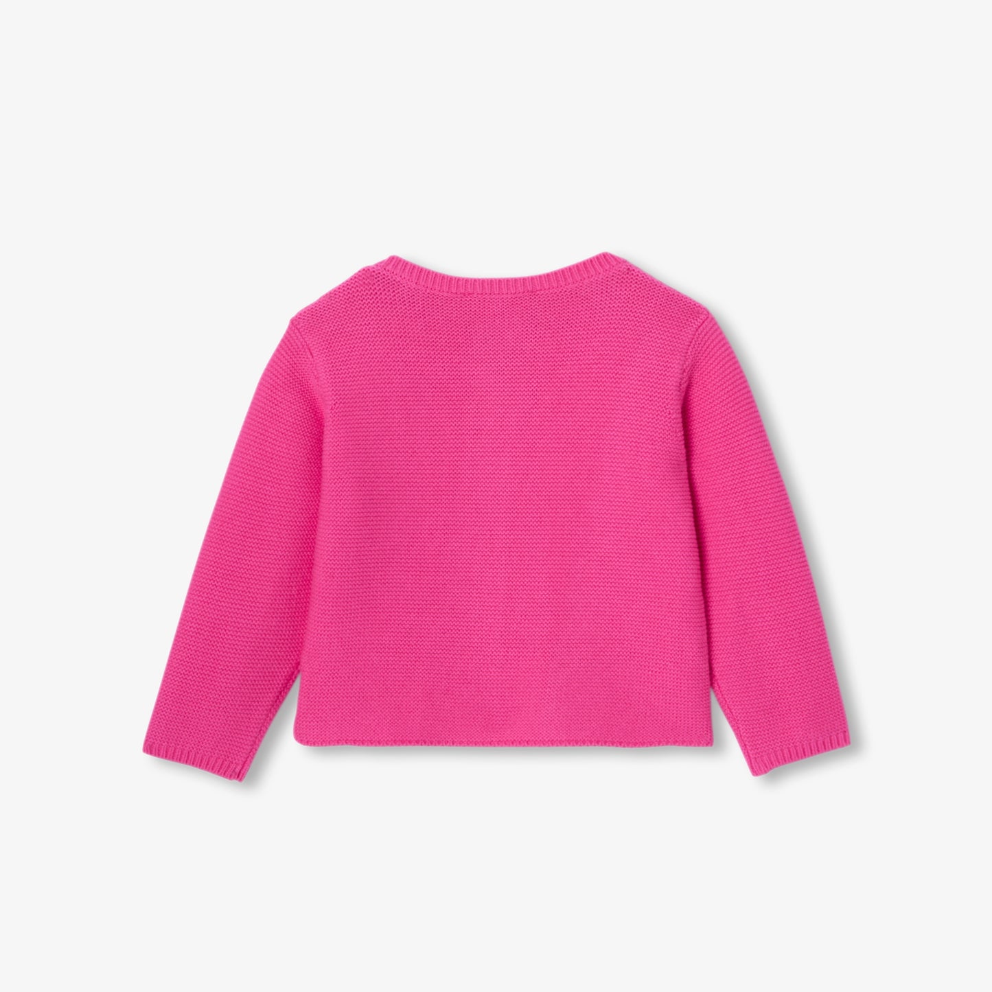 ガーター編みニットカーディガン