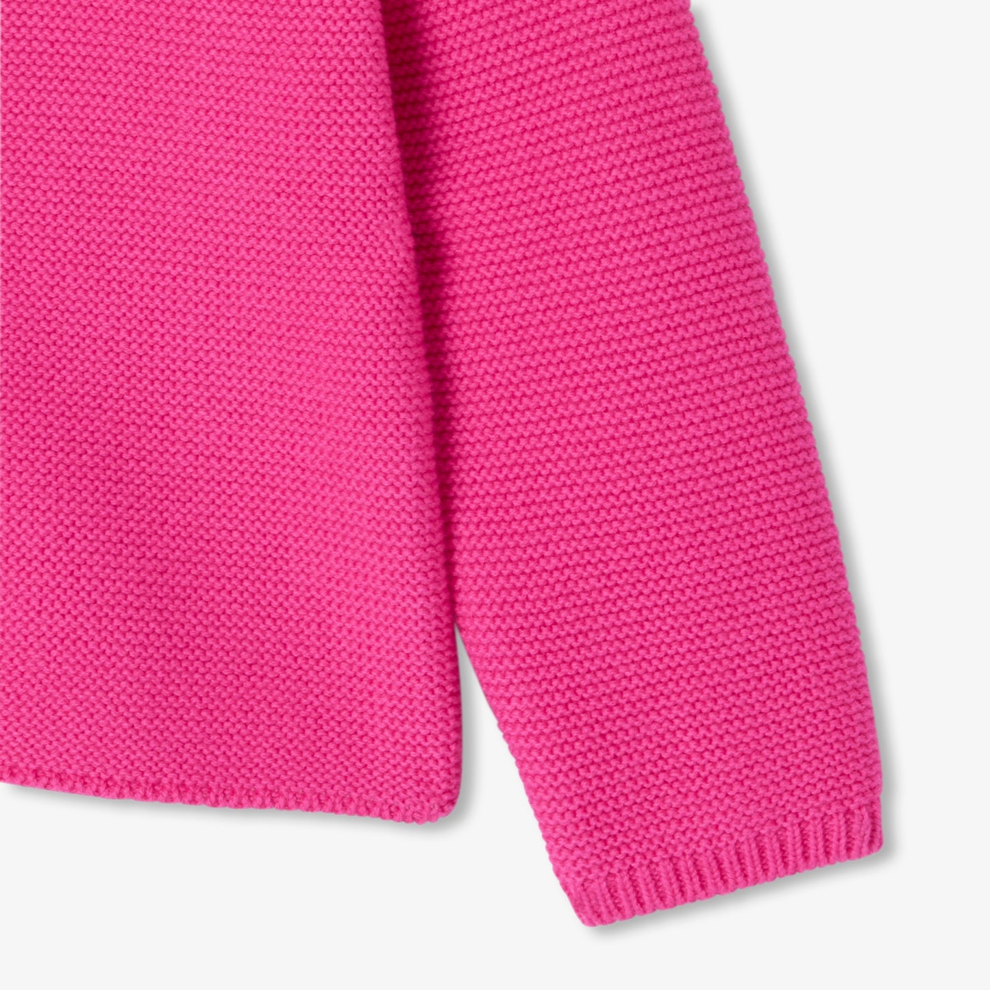 ガーター編みニットカーディガン