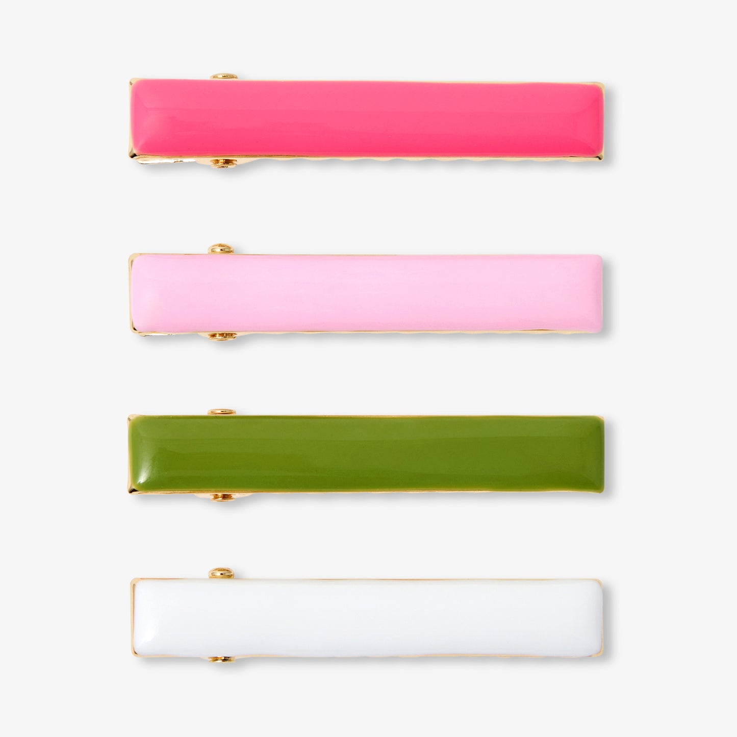 メタルヘアクリップ4個セット