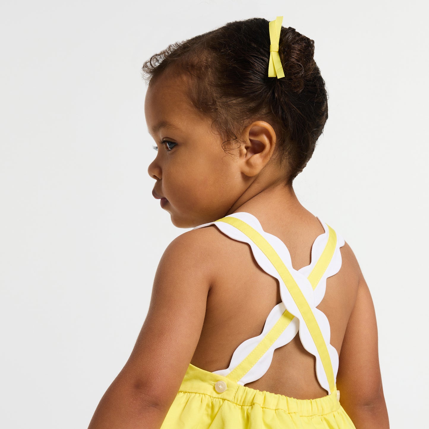 スカラップストラップワンピース