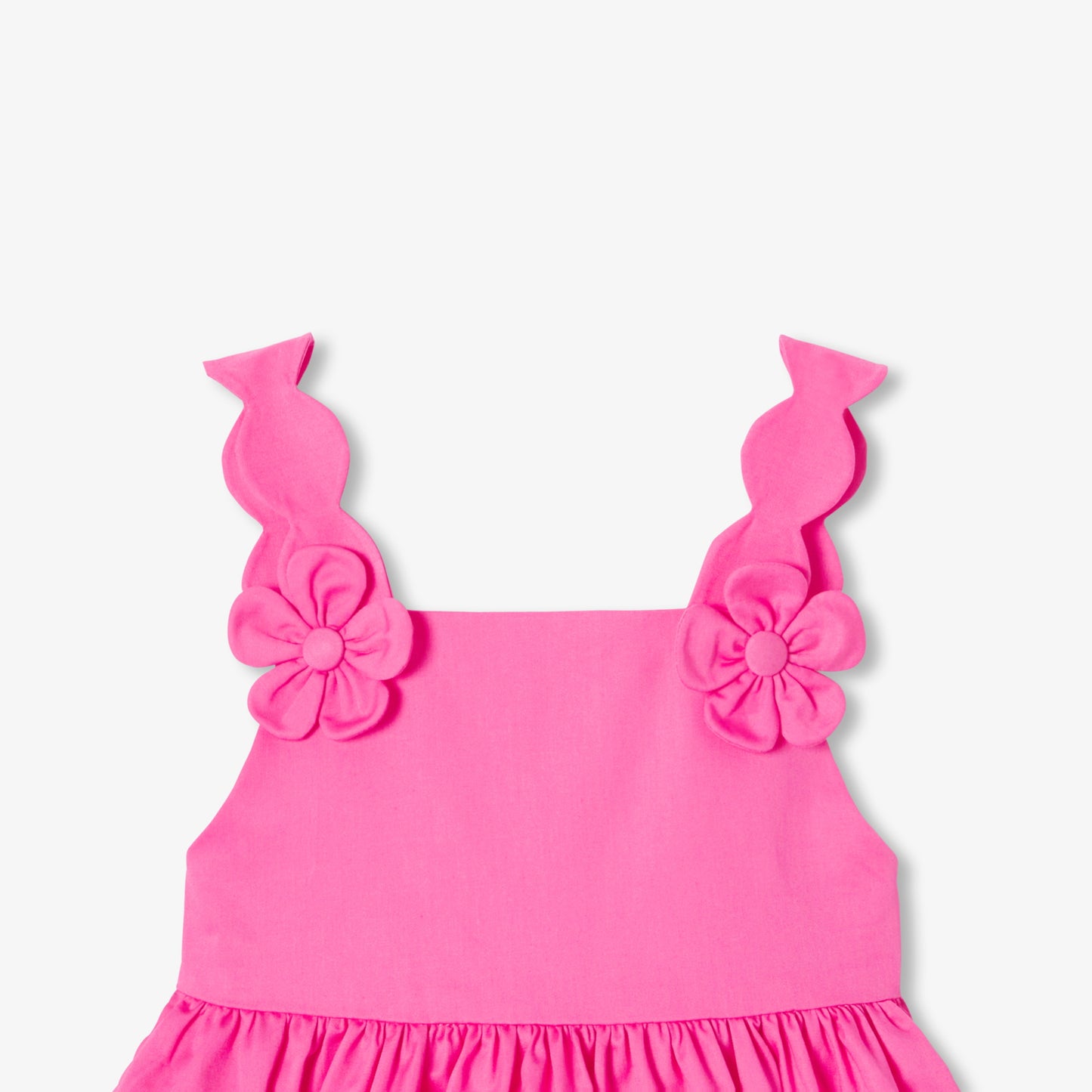 スカラップストラップワンピース