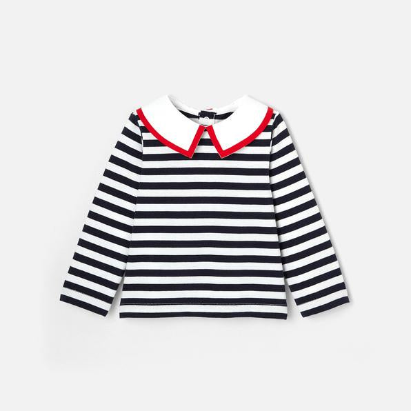 セーラーストライプ長袖Tシャツ