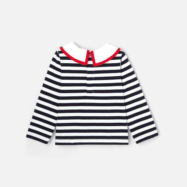 セーラーストライプ長袖Tシャツ