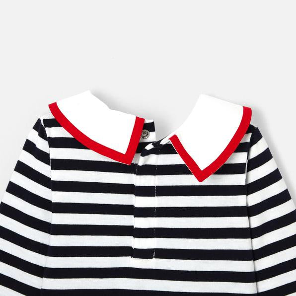セーラーストライプ長袖Tシャツ